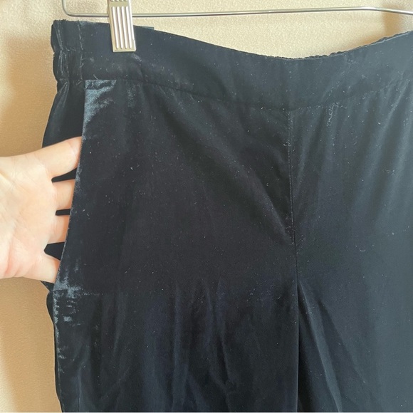 NEW JCrew Drapey Velvet Jamie Pant Black size 8 - Picture 5 of 14